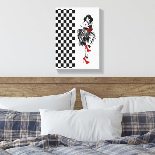 Vaderdag Canvas met gerasterd Canvas (Insitu (Slaapkamer))