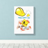 Vaderdag Canvas met gerasterd Canvas (Insitu (Houten vloer))