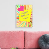 Vaderdag Canvas met gerasterd Canvas (Insitu (Woonkamer))