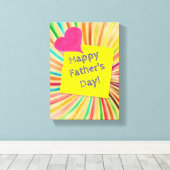 Vaderdag Canvas met gerasterd Canvas (Insitu (Houten vloer))