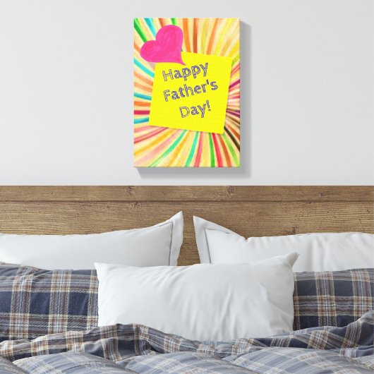 Vaderdag Canvas met gerasterd Canvas (Insitu (Slaapkamer))