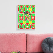 Vaderdag Canvas met gerasterd Canvas (Insitu (Woonkamer))