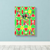 Vaderdag Canvas met gerasterd Canvas (Insitu (Houten vloer))