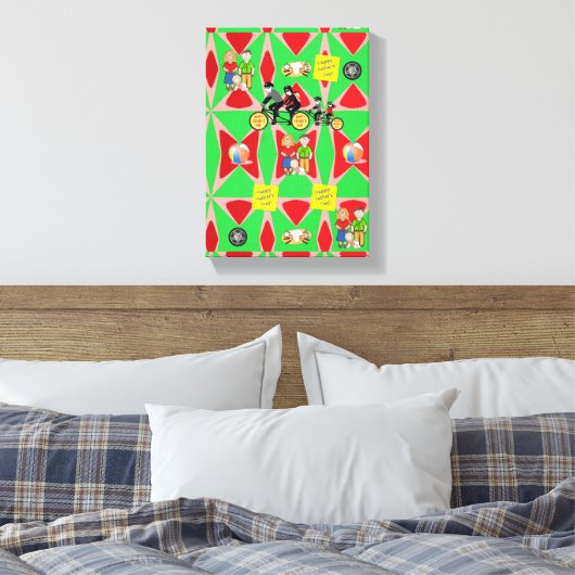 Vaderdag Canvas met gerasterd Canvas (Insitu (Slaapkamer))