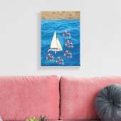Vaderdag Canvas met gerasterd Canvas (Insitu (Woonkamer))