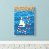 Vaderdag Canvas met gerasterd Canvas (Insitu (Houten vloer))