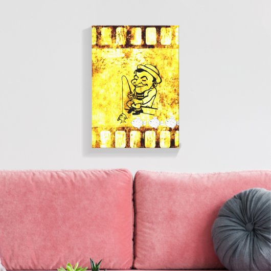 Vaderdag Canvas met gerasterd Canvas (Insitu (Woonkamer))