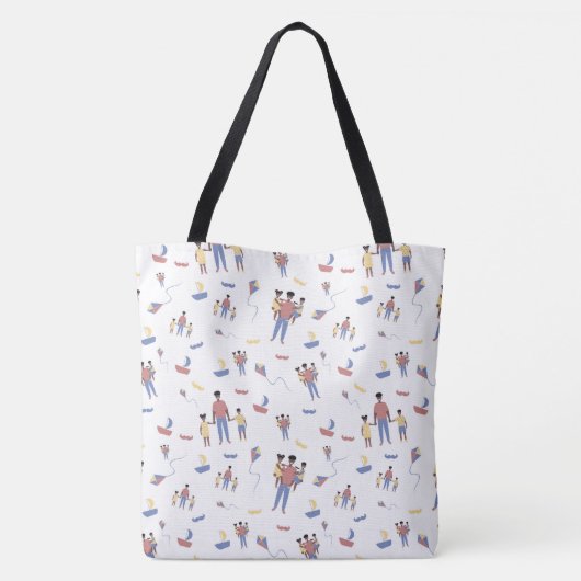 Vaderdag Canvas tas (Achterkant)
