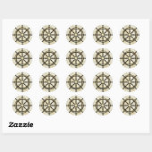 Vaderdag - Captains Wheel Ronde Sticker (Vel)