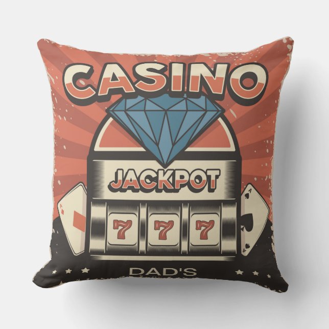 Vaderdag Casino Jack Pot Kussen (Voorkant)