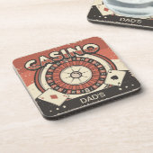 Vaderdag Casino Roulette Wiel Bier Onderzetter (Linkerzijde)