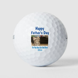 Vaderdag Cat Dad World's Best Ever Pet Photo Golfballen