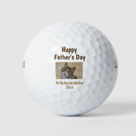 Vaderdag Cat Dad World's Best Ever Pet Photo Golfballen