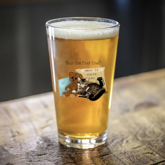 Vaderdag Cat Glas