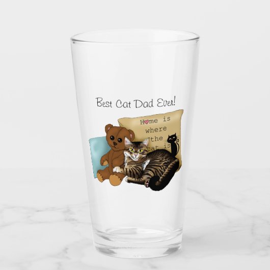 Vaderdag Cat Glas (Voorkant)