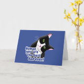 Vaderdag Cat Kaart (Gele Bloem)