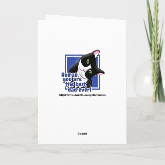 Vaderdag Cat Kaart (Achterkant)