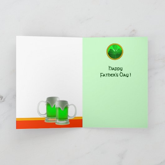 VADERDAG CAT MET GROENE IRISH BEER KAART (Binnen)