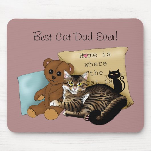 Vaderdag Cat Muismat (Voorkant)