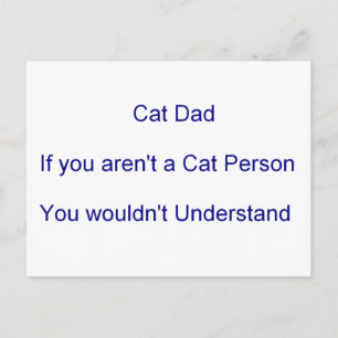 Vaderdag Cat Pap Briefkaart