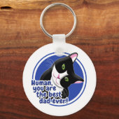 Vaderdag Cat Sleutelhanger (Voorkant)