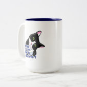 Vaderdag Cat Tweekleurige Koffiemok (Voorkant links)