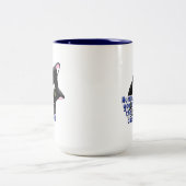 Vaderdag Cat Tweekleurige Koffiemok (Center)