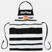 Vaderdag Chef Pap Beste Pap Ooit Hart Schort (Voorkant)