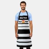 Vaderdag Chef Pap Beste Pap Ooit Hart Schort (Gedragen)