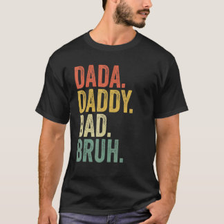 Vaderdag citeert papa Papa Bruh Pap Vinta T-shirt