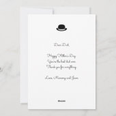 Vaderdag Classic zwart wit foto Ik hou van papa Feestdagenkaart (Achterkant)