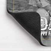 Vaderdag Classic zwart wit foto Ik hou van papa Muismat (Hoek)