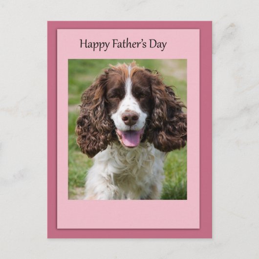 Vaderdag Cocker Spaniel Dog Briefkaart (Voorkant)