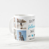 Vaderdag Coffee Mok | Gepersonaliseerde foto's (Voorkant links)