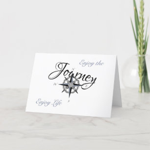 Vaderdag- Compass Roos - Geniet van levenskaart Kaart