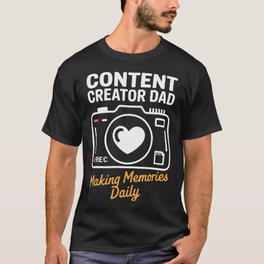 Vaderdag - Content Creator Papa Maakt T-shirt (Voorkant)