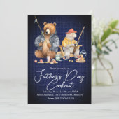 Vaderdag Cookout Beer Vist Picnic Party B Kaart (Staand voorkant)