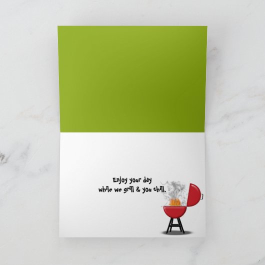 Vaderdag Cookout Kaart (Binnen)