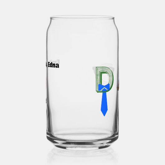 Vaderdag Cool Dad Fun Dad Aangepaste namen Blikvorm Glas (Rechts)