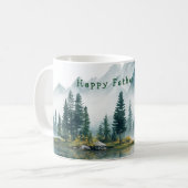 Vaderdag Country Mountains pijnbomen Koffiemok (Voorkant links)