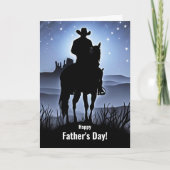 Vaderdag Country Western Cowboy Kaart (Voorkant)