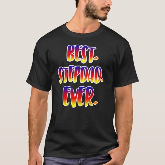 Vaderdag Crazy Stepdad Love Retro T-shirt (Voorkant)