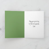 Vaderdag Crested Partridge op een tak Kaart (Binnen)