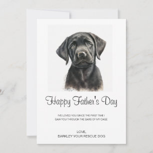 Vaderdag Custom Dog Foto van Dog Pet Feestdagenkaart