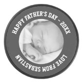 Vaderdag Custom Een van een Soort Gepersonaliseerd Hockey Puck (Voorkant)
