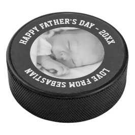 Vaderdag Custom Een van een Soort Gepersonaliseerd Hockey Puck