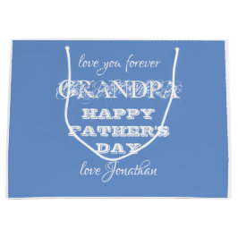 Vaderdag Custom Modern Cute Grandpa Gift Bag Groot Cadeauzakje