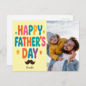 Vaderdag Custom Photo Briefkaart (Voorkant / Achterkant)