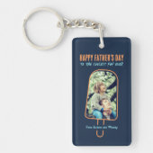 Vaderdag Custom Photo Funny Cool Dad Popsile Sleutelhanger (Voorkant)