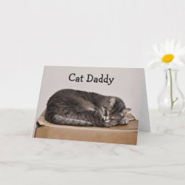 Vaderdag Cute Tabby Cat Dad Kaart